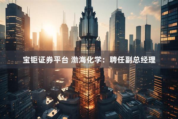 宝钜证券平台 渤海化学：聘任副总经理