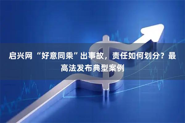 启兴网 “好意同乘”出事故，责任如何划分？最高法发布典型案例